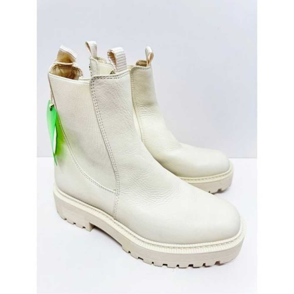 Sam Edelman Chelsea Boots Womens Size 7 Cream Lea… - image 1