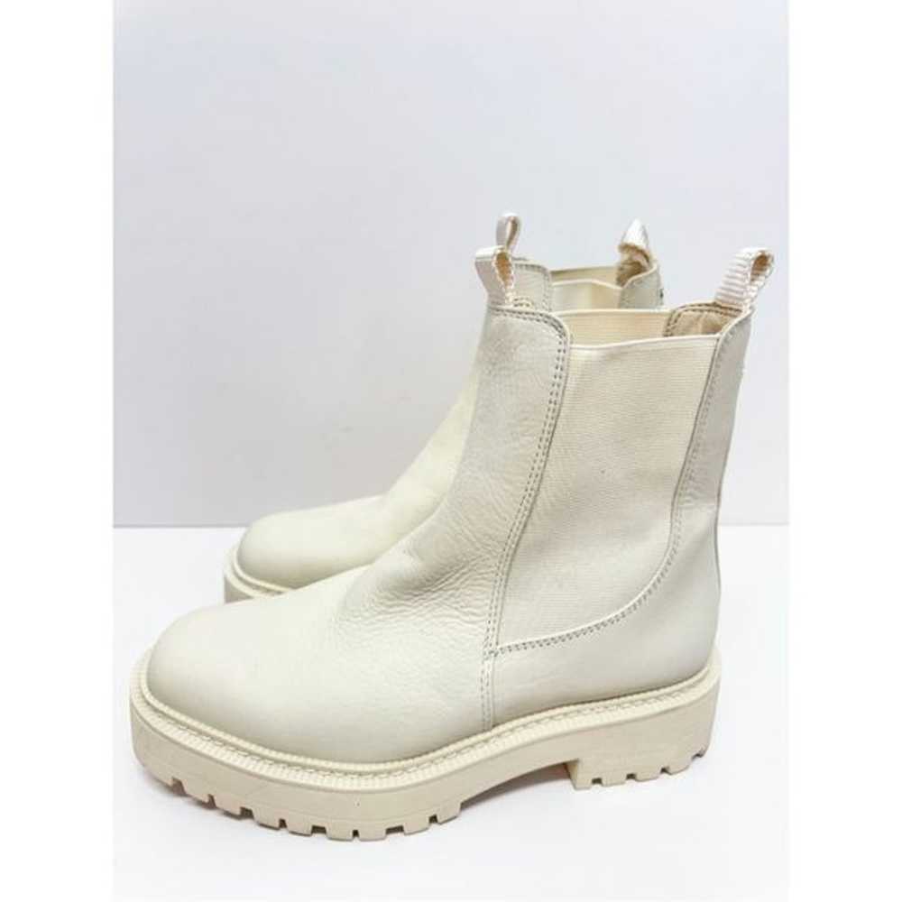 Sam Edelman Chelsea Boots Womens Size 7 Cream Lea… - image 2