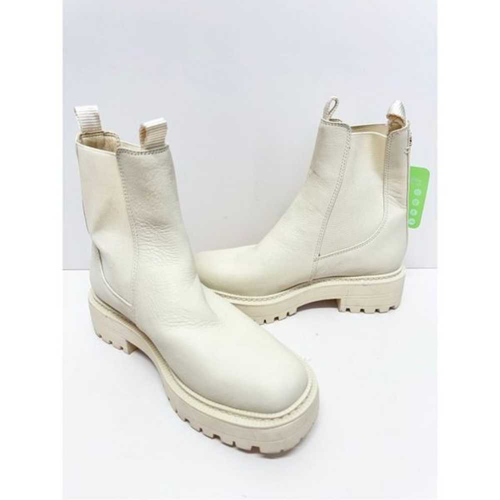 Sam Edelman Chelsea Boots Womens Size 7 Cream Lea… - image 5