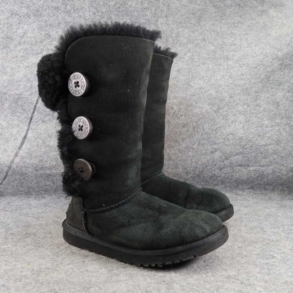 Ugg Boots Womens 5 Bailey Button Tall Leather She… - image 1