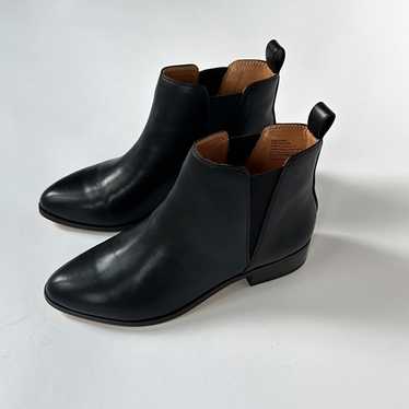 Black J.Crew Faux Leather Booties