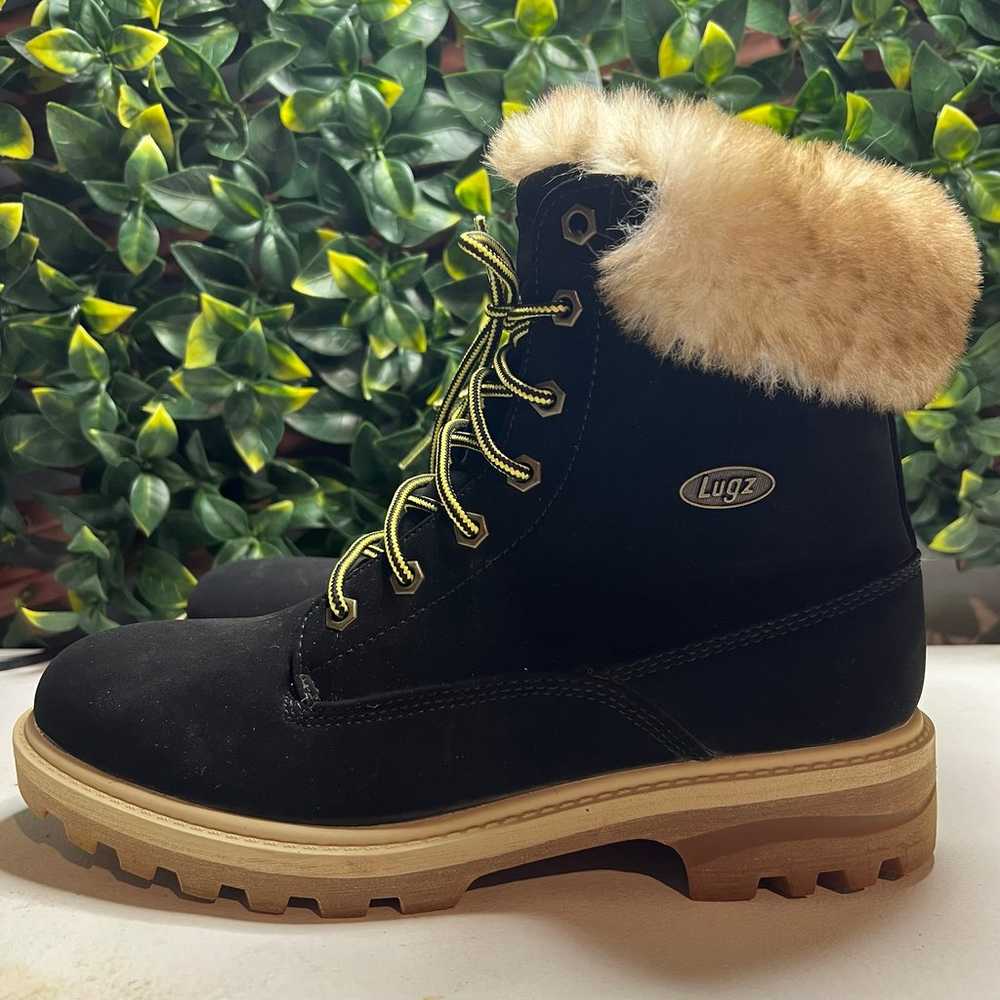 Lugz Empire Hi Fur Boots, Black, Women's 10 M NEW - image 1