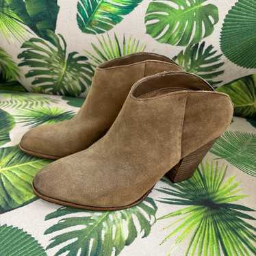 Dolce Vita tan suede slip on booties size 9 - image 1