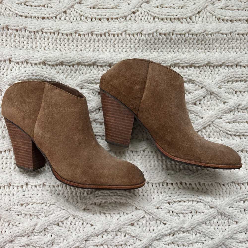 Dolce Vita tan suede slip on booties size 9 - image 2