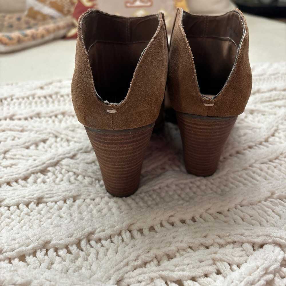 Dolce Vita tan suede slip on booties size 9 - image 5