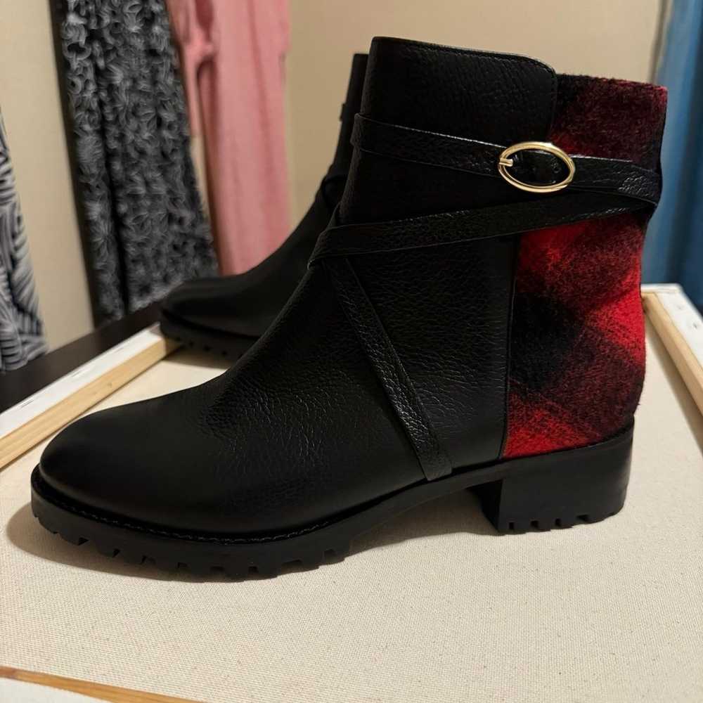 TALBOTS BELTED LEATHER ANKLE BOOTS - image 3