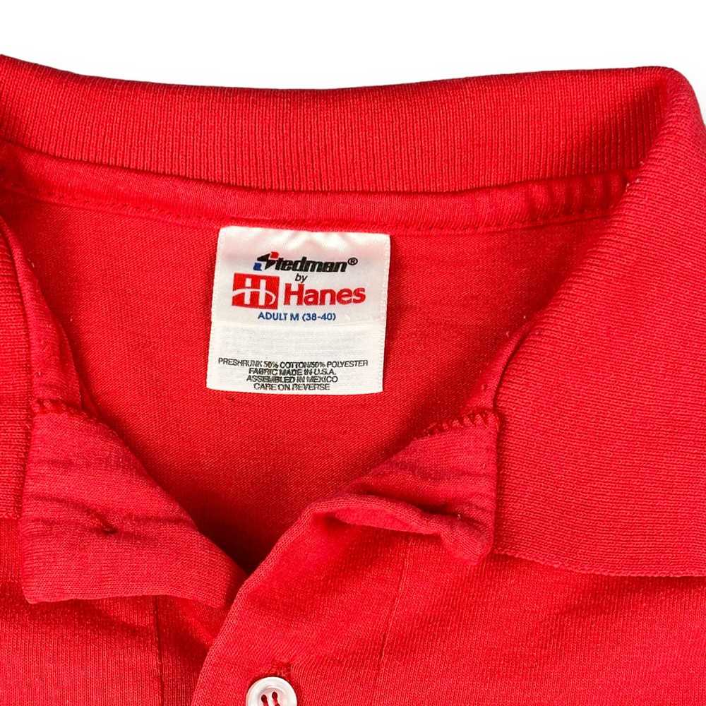 Hanes × Vintage Vintage Corvette Polo Shirt Red 9… - image 3