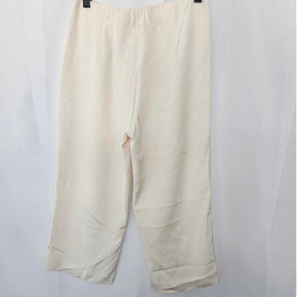 Lafayette 148 New York Cream Silk Blend Cropped C… - image 2