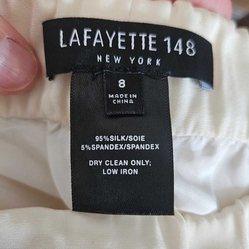 Lafayette 148 New York Cream Silk Blend Cropped C… - image 4