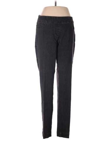 Slim-Sation by Multiples Women Black Jeggings 8