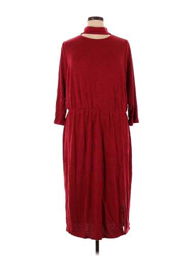 Lane Bryant Women Red Casual Dress 16 Plus