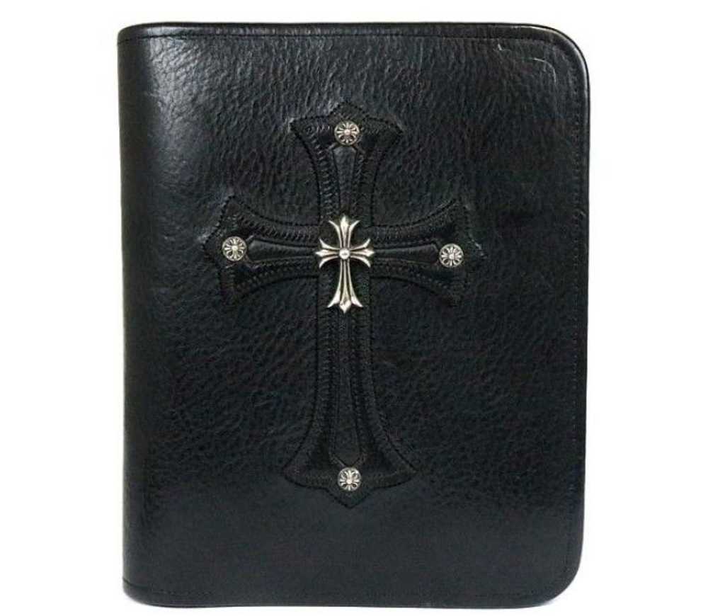 Chrome Hearts Chrome Hearts Small Cross Patch Lea… - image 1