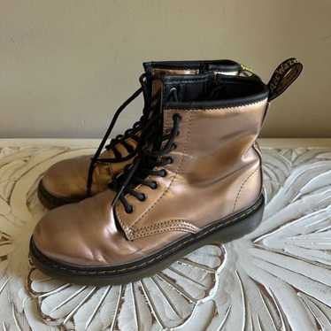 Dr Martens air wear rose gold combat boot size 5