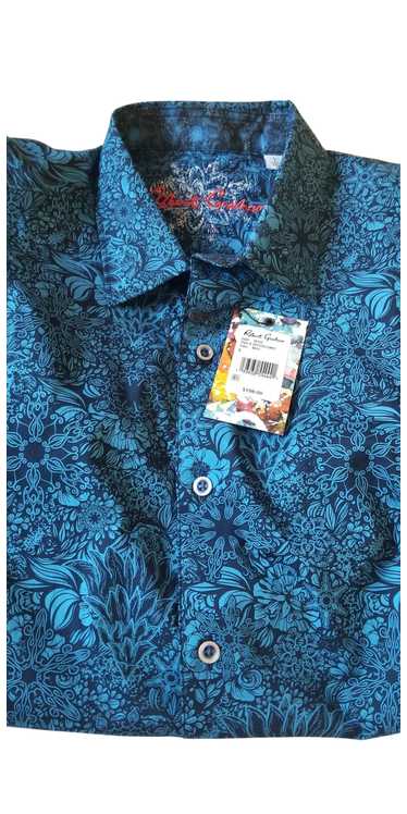 Robert Graham Blue Black Floral