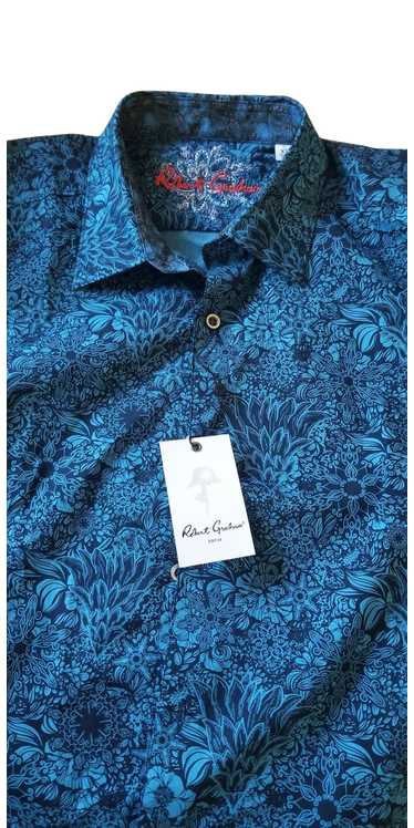 Robert Graham Blue Black Floral