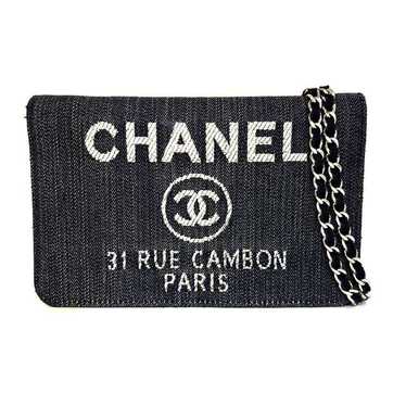 Chanel Chanel Chanel Canvas Chain Wallet Deauville