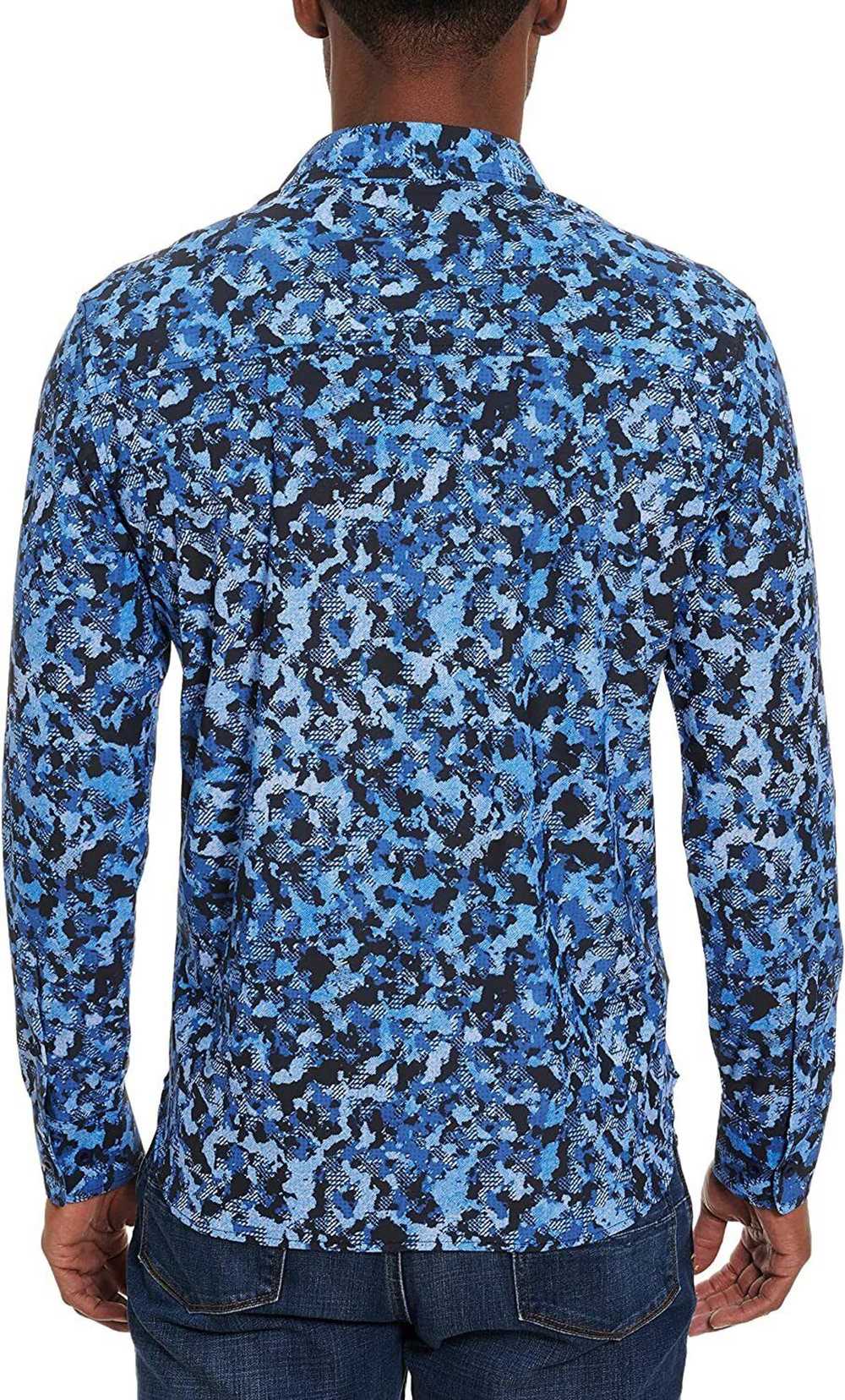 Robert Graham Blue Black Abstract Pattern - image 3