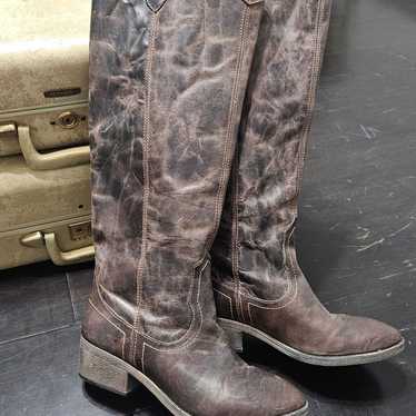 New Steve Madden Distressed Cowboy Boots