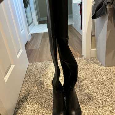 Calvin Klein over the knee heel boots