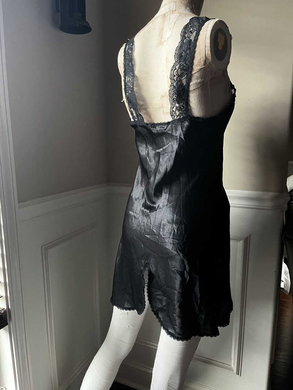 Dior vintage black christian dior lingerie slip - image 4