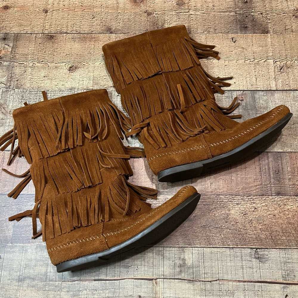 Minnetonka Moccasins 1632 | Brown Suede Festival … - image 2