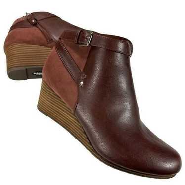 Dr. Scholls Double Wedge Zip-up Booties