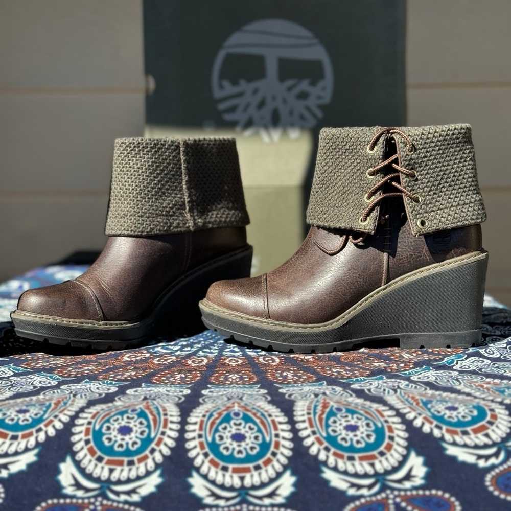 Timberland Kellis mid fold-over wedges 8.5 / 39.5… - image 2