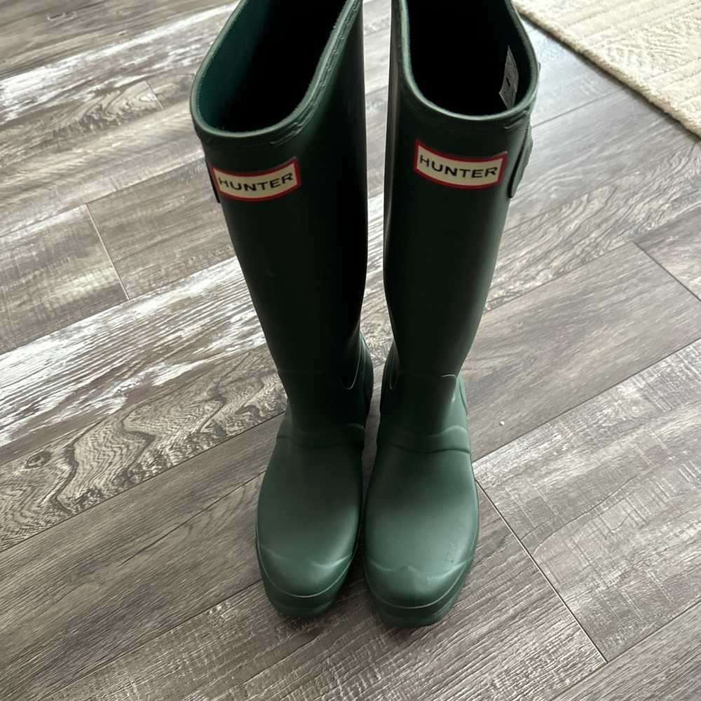 $175 Hunter Original Tall Boots Green size 38 US … - image 3