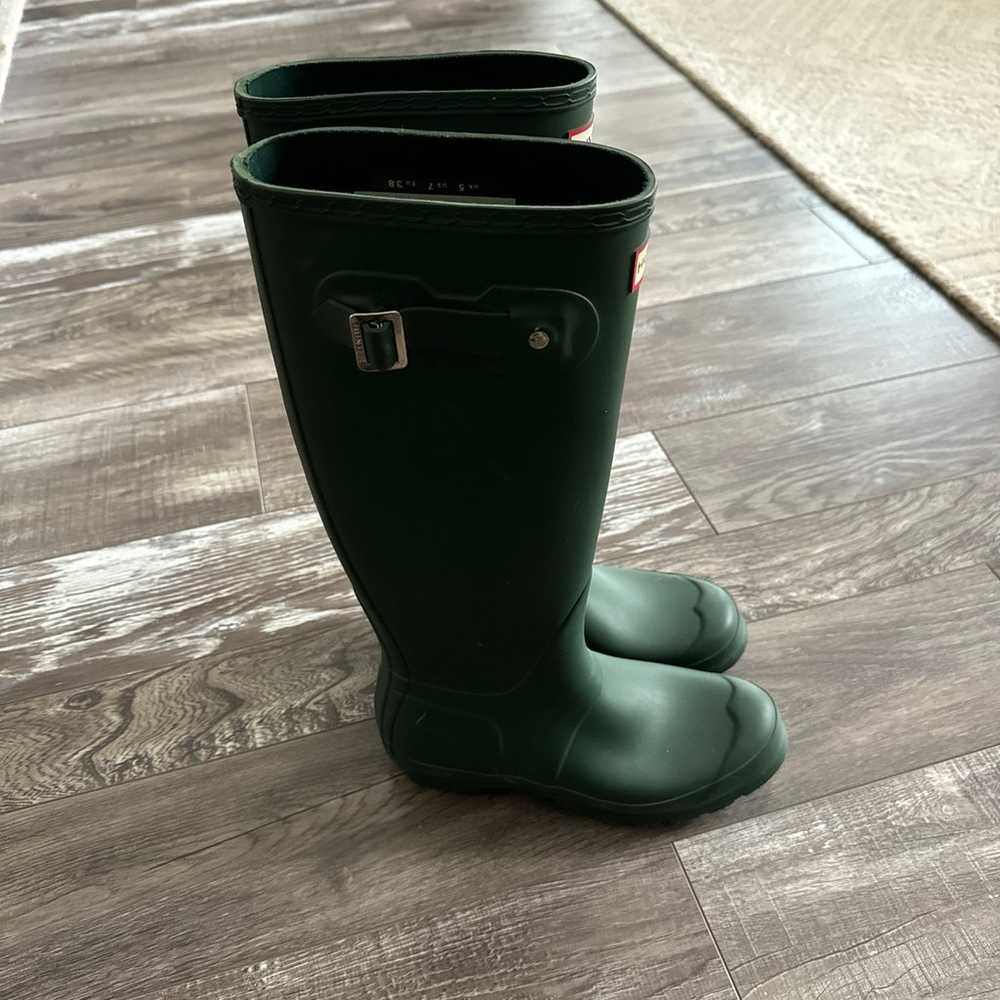 $175 Hunter Original Tall Boots Green size 38 US … - image 4