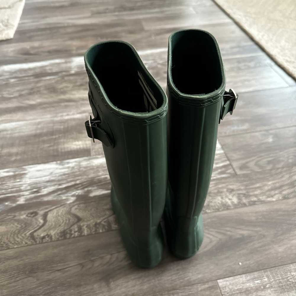 $175 Hunter Original Tall Boots Green size 38 US … - image 5