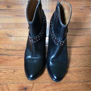 Sofft western studded leather ankle boots