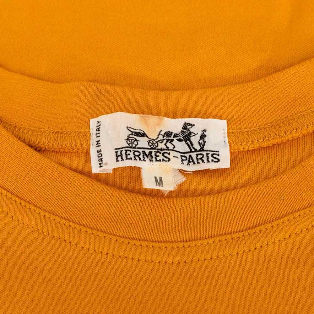 Hermes Hermes Hermes Cotton H Embroidery Long Sle… - image 3