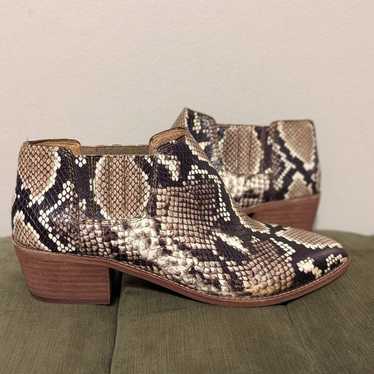 Madewell Sonia Leather Snakeskin Print Leather Ch… - image 1