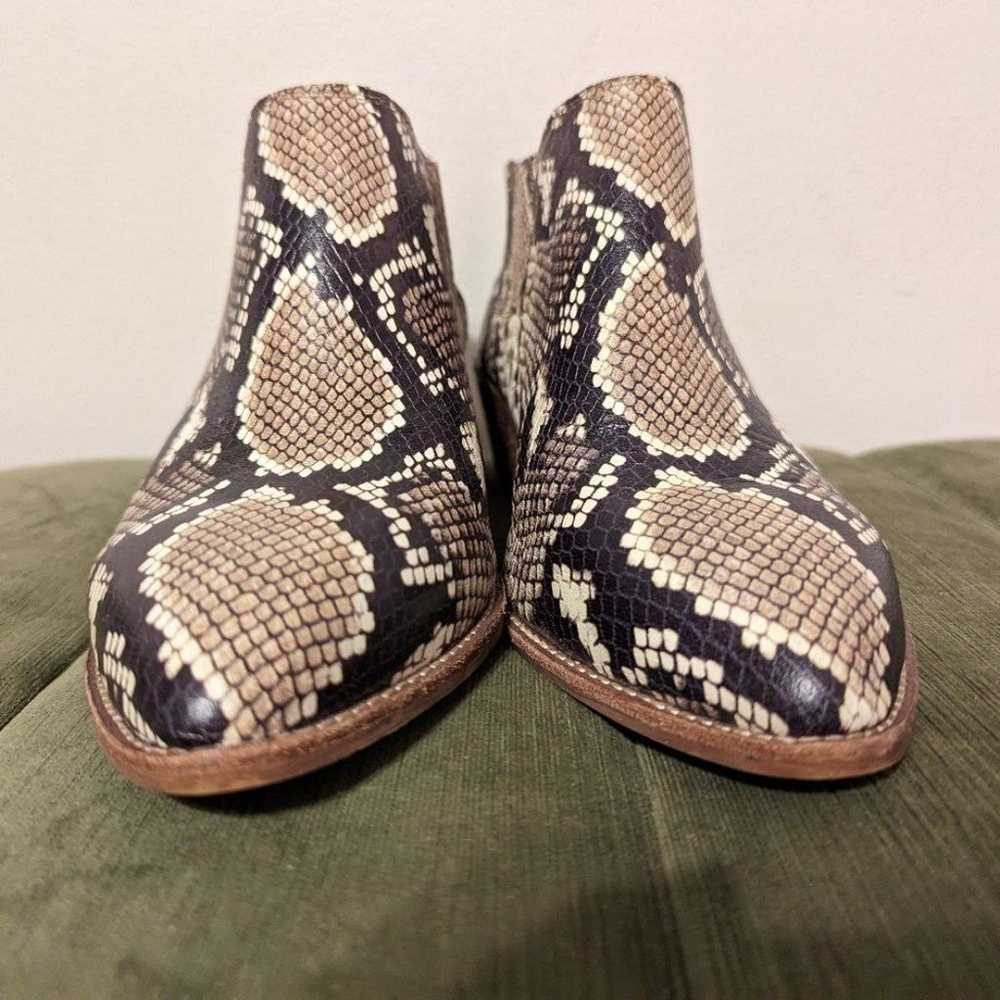 Madewell Sonia Leather Snakeskin Print Leather Ch… - image 3