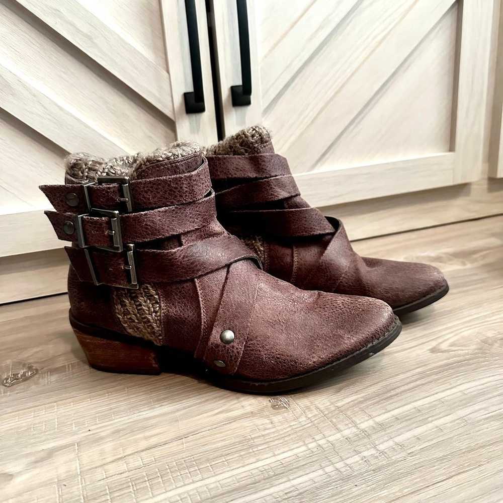 Not Rated Deep Trouble Boot Taupe  Buckle discont… - image 2