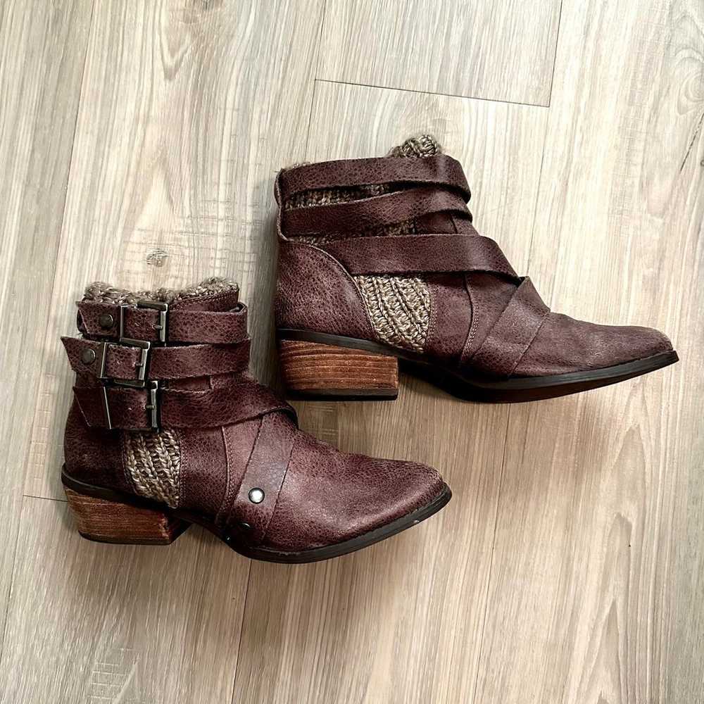 Not Rated Deep Trouble Boot Taupe  Buckle discont… - image 3