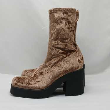 Steve Madden Klayton Sock Bootie Boots 8.5M Brown… - image 1