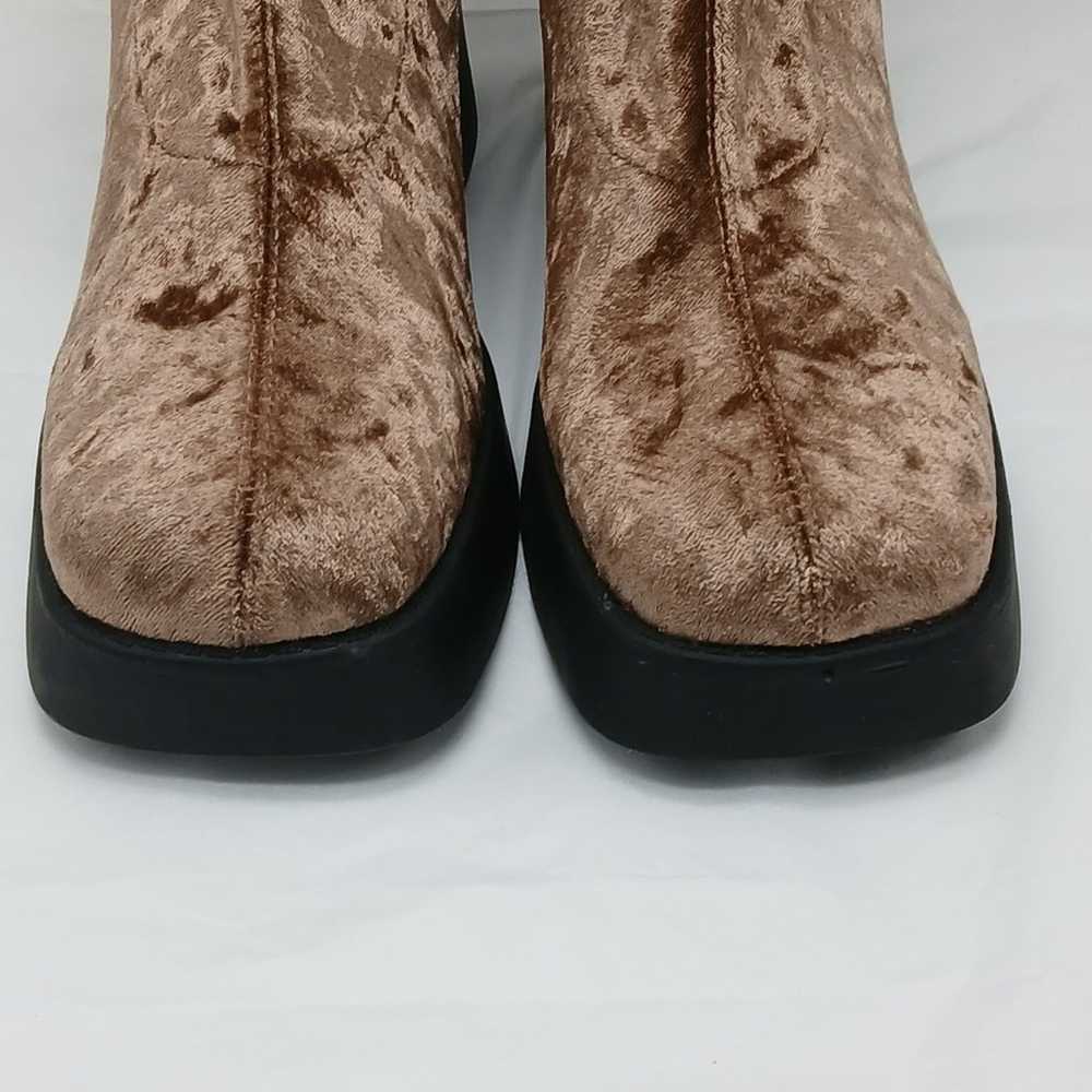 Steve Madden Klayton Sock Bootie Boots 8.5M Brown… - image 6