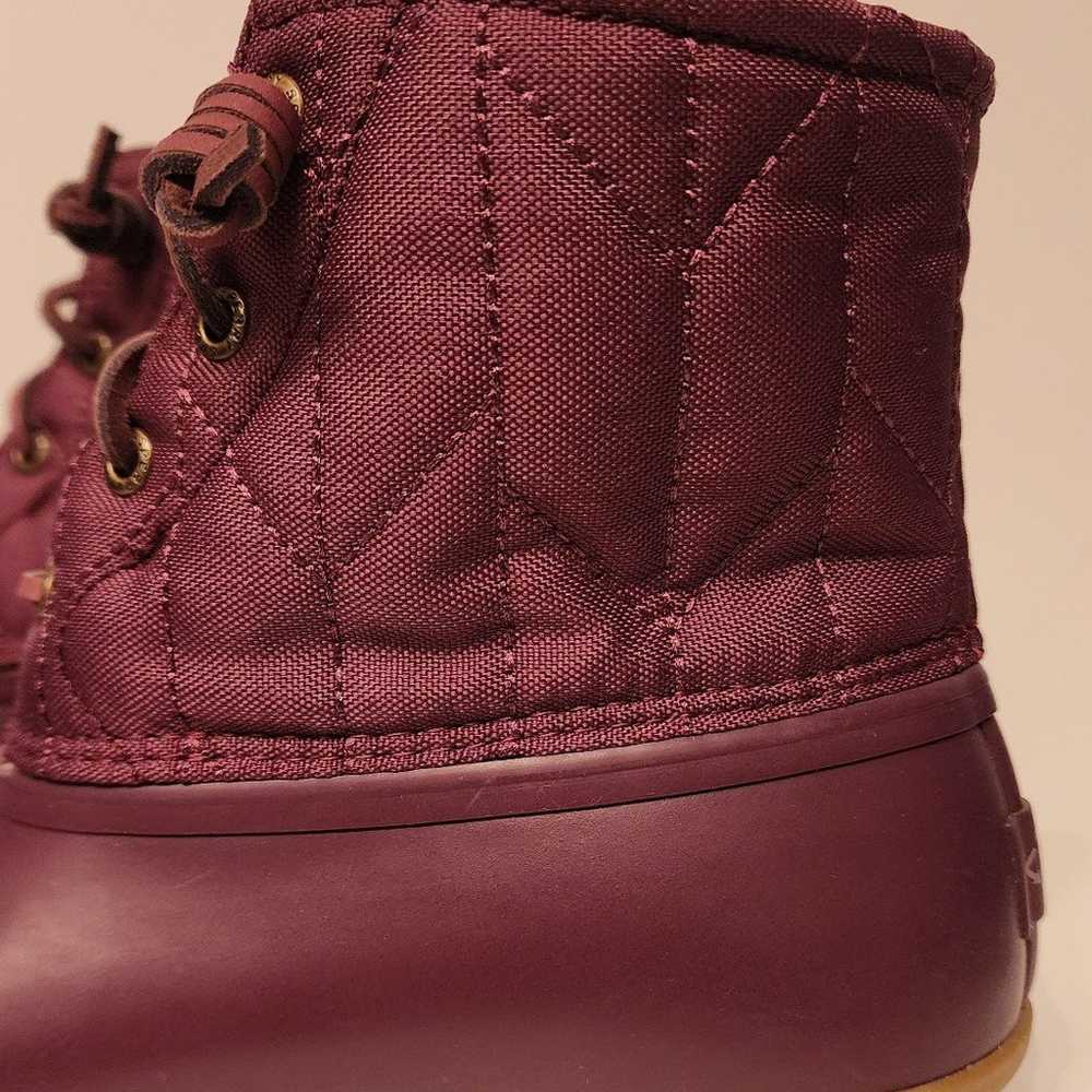 Sperry Women’s Saltwater Purple Duck Boots size 9… - image 6