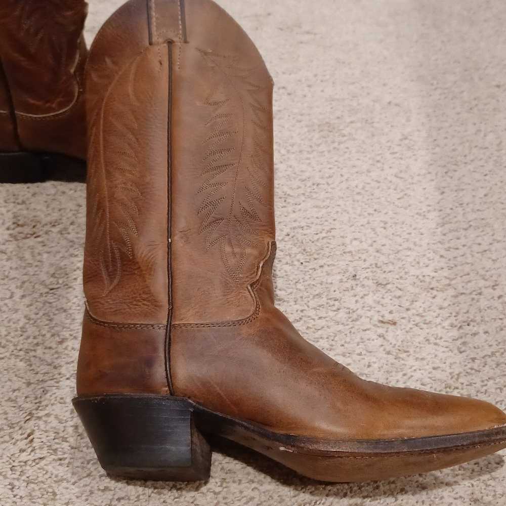 Women's Leather Justin Apache Cowgirl Boots Size … - image 1