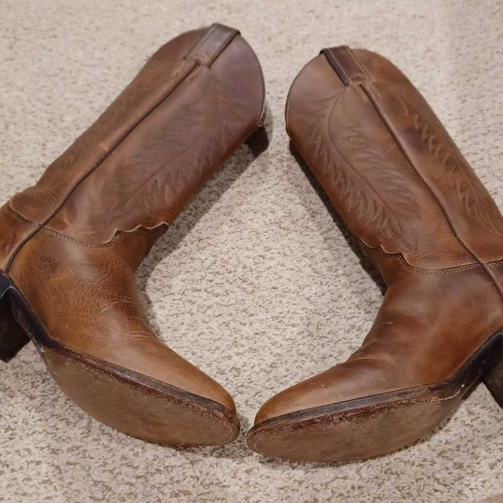 Women's Leather Justin Apache Cowgirl Boots Size … - image 6