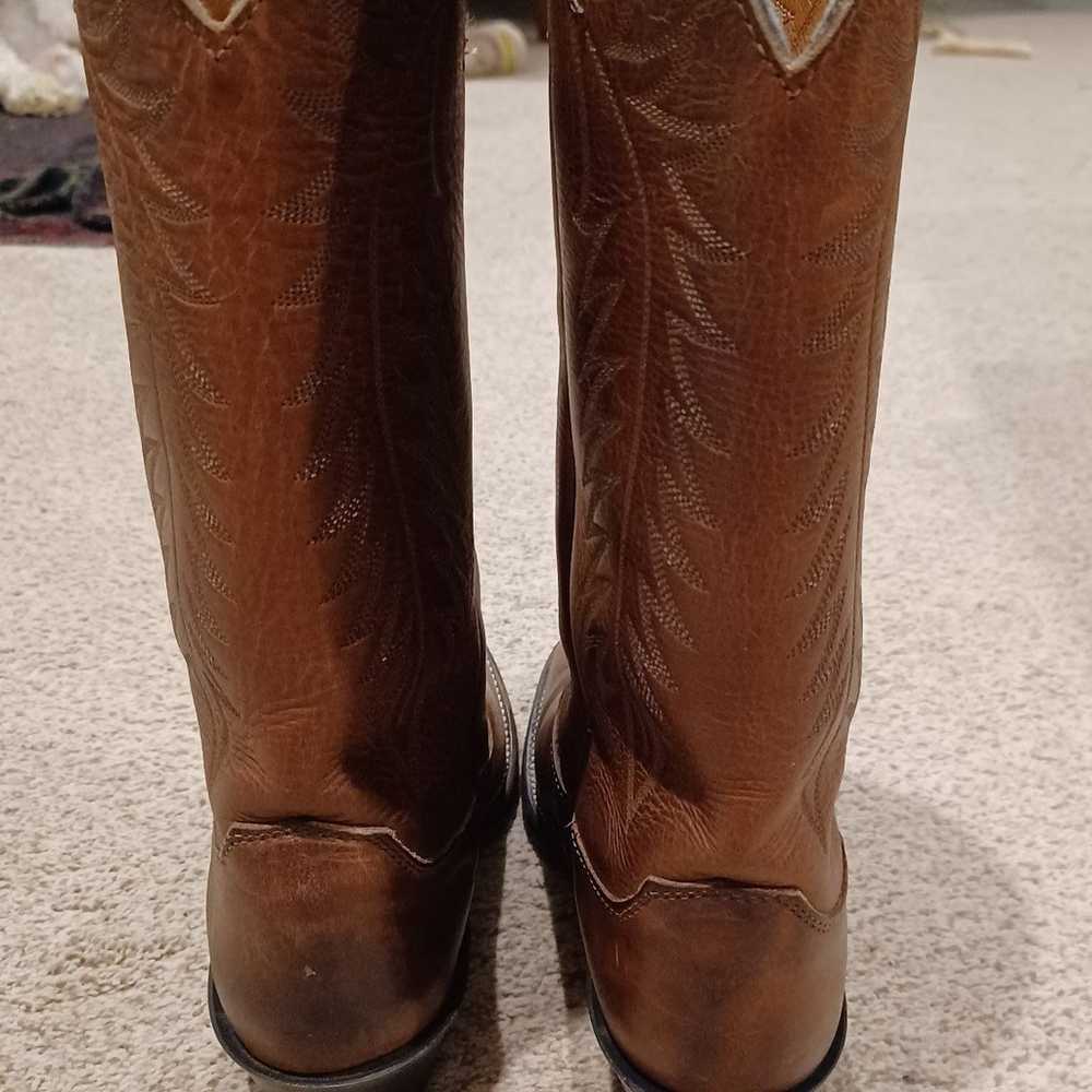 Women's Leather Justin Apache Cowgirl Boots Size … - image 7