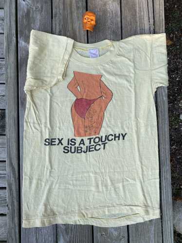 Band Tees × Vintage 80s Sex is a Touchy Subject n… - image 1