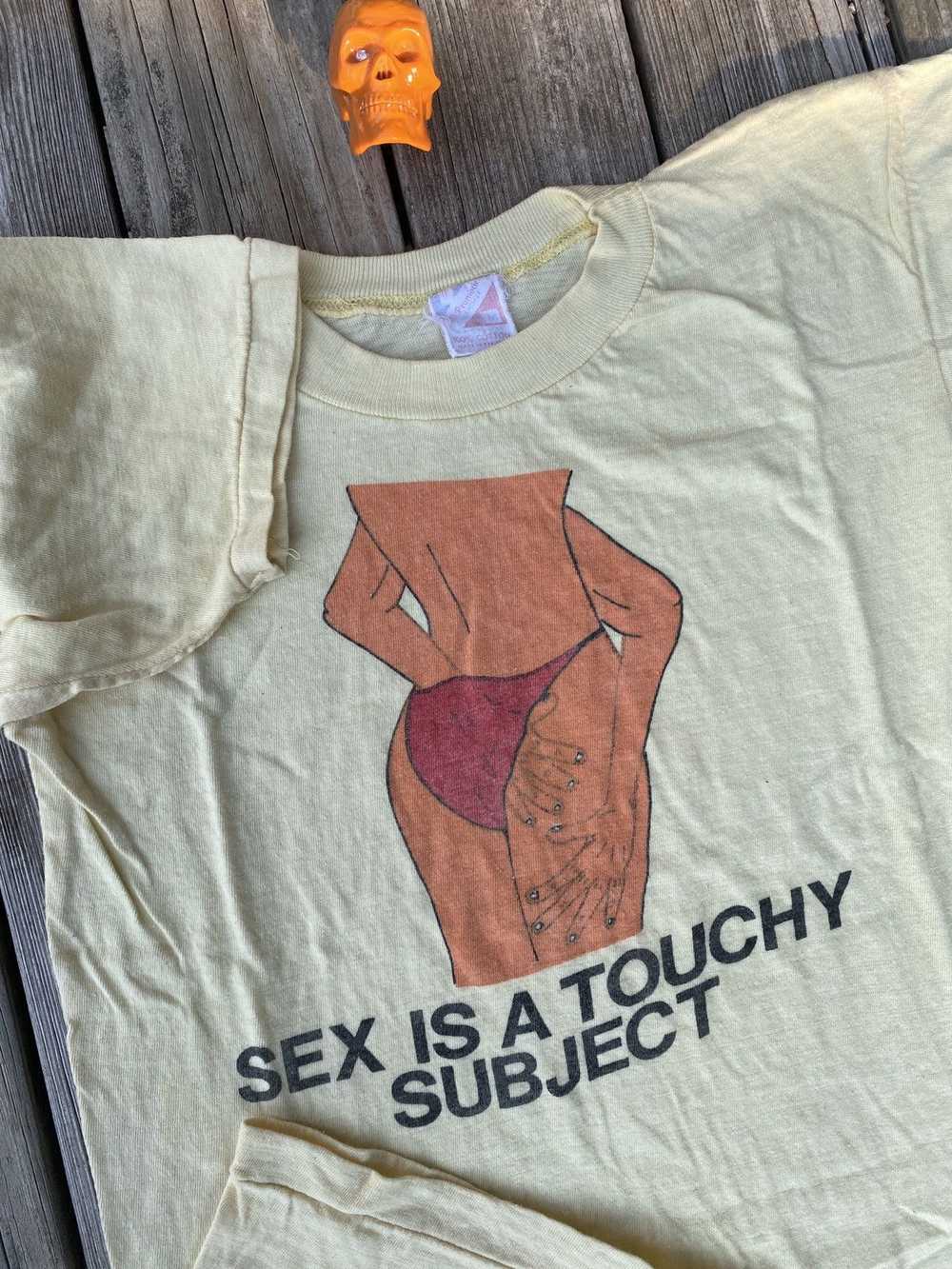 Band Tees × Vintage 80s Sex is a Touchy Subject n… - image 2