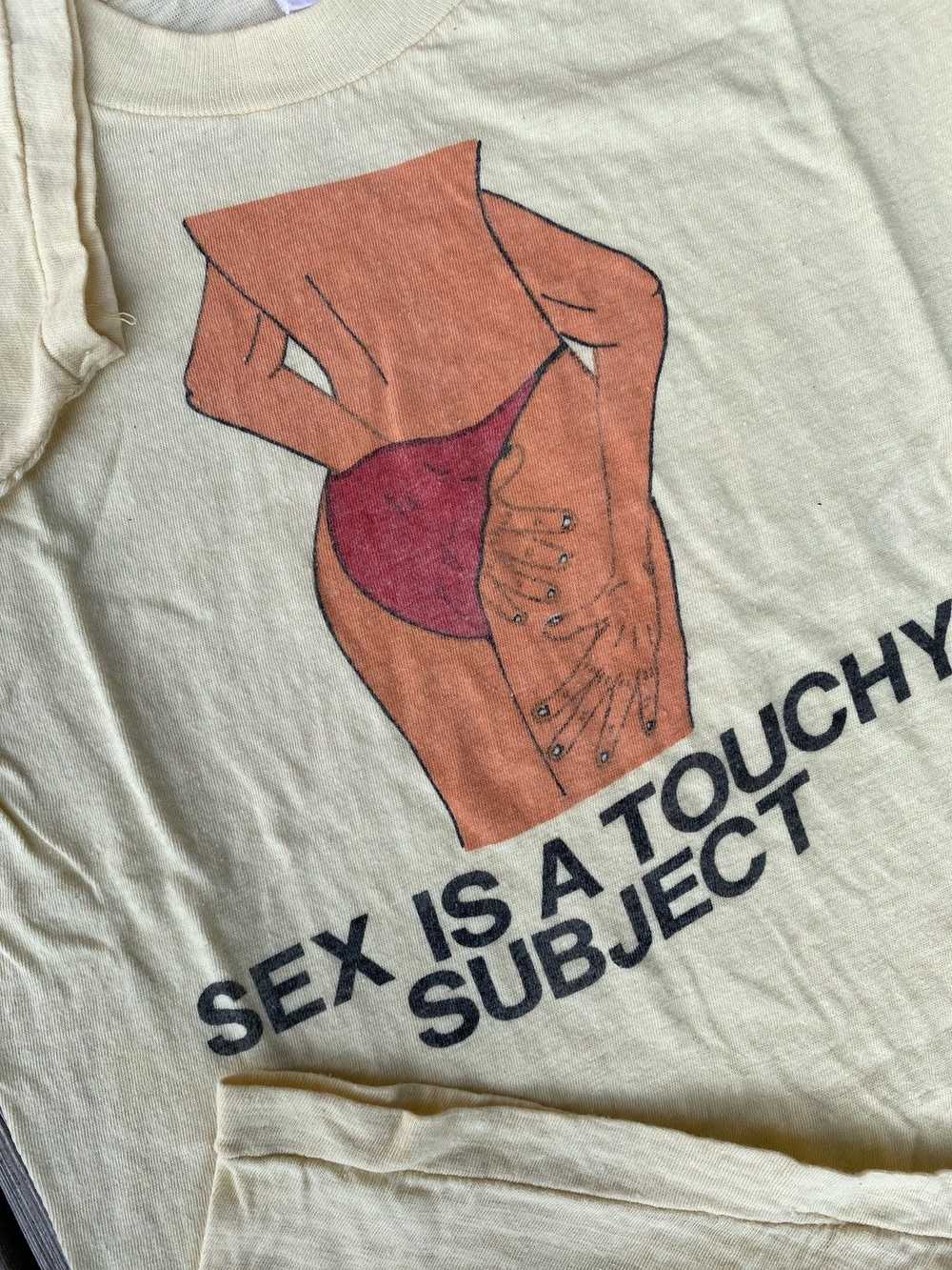 Band Tees × Vintage 80s Sex is a Touchy Subject n… - image 3