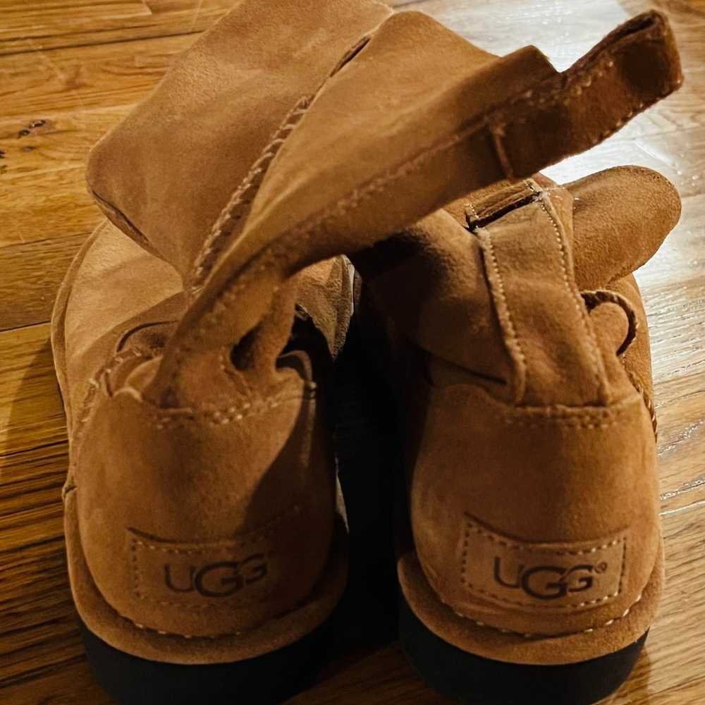 UGG Suede/Leather Ankle Boots, size 6, NWOB - image 3