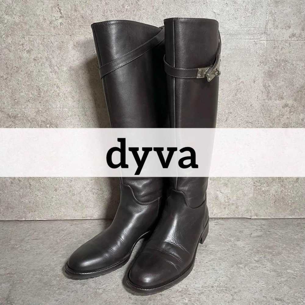 Italian made, unused Dyva long boots with straps.… - image 1