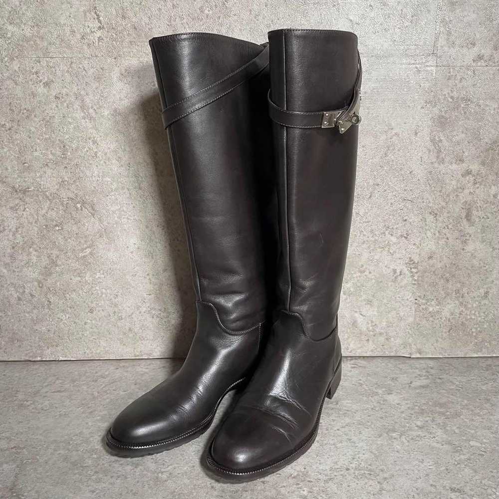 Italian made, unused Dyva long boots with straps.… - image 2