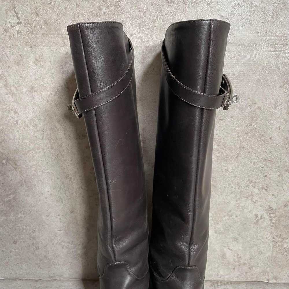 Italian made, unused Dyva long boots with straps.… - image 4