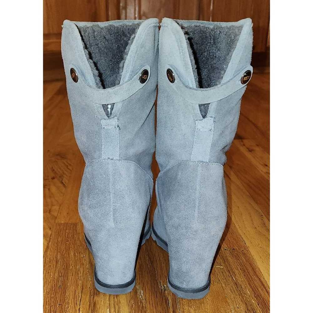 UGG Kyra Gray Wedge Boot Women Size 10 Fold Over … - image 4